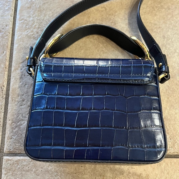 Chloe Mini C Croc Leather Bag - Picture 9 of 11